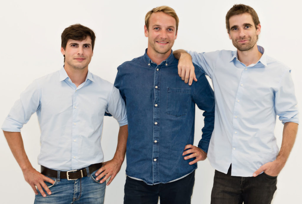 L'équipe fondatrice de Back Market: Quentin Le Brouster (CTO), Thibaud Hug de Larauze (PDG), Vianney Vaute (CMO)